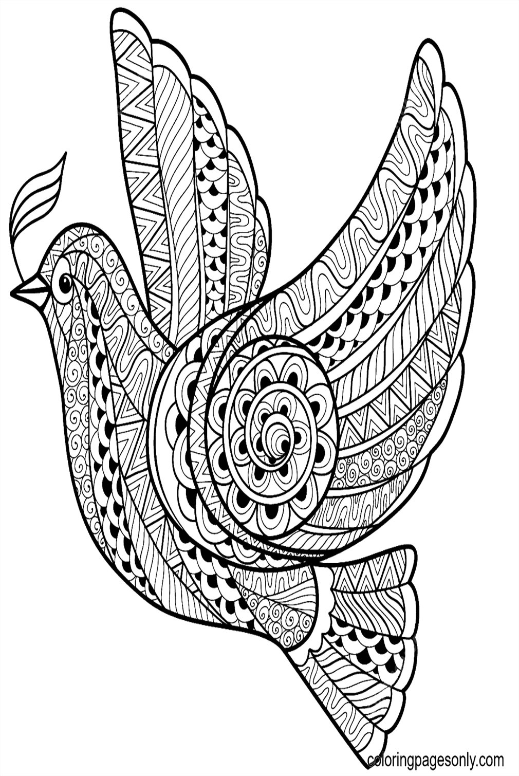 Peace Mindfulness Coloring Page