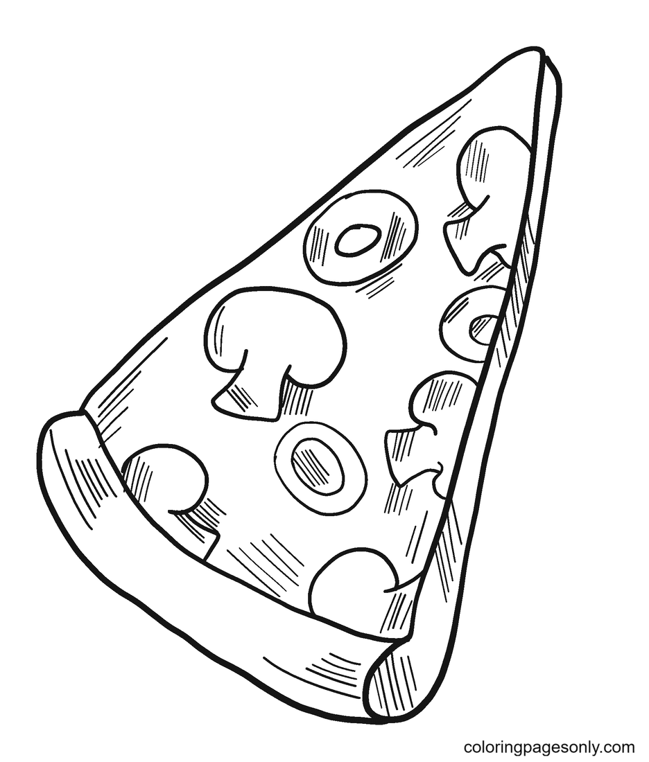 Pizzastück von Pizza
