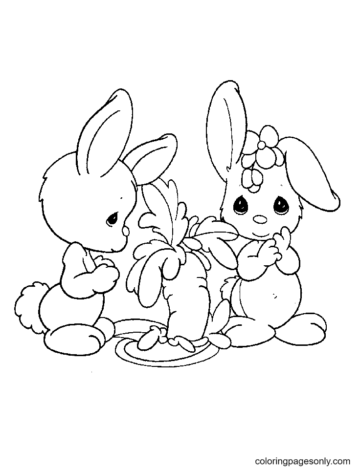 Precious Moments Bunny Coloring Pages