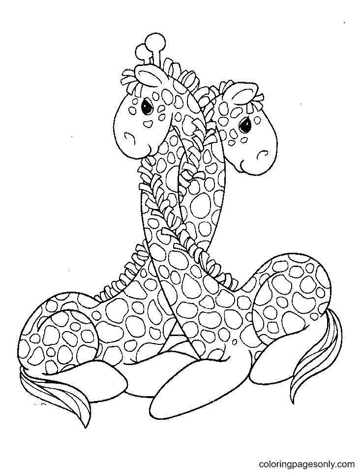 Precious Moments Giraffe Coloring Pages