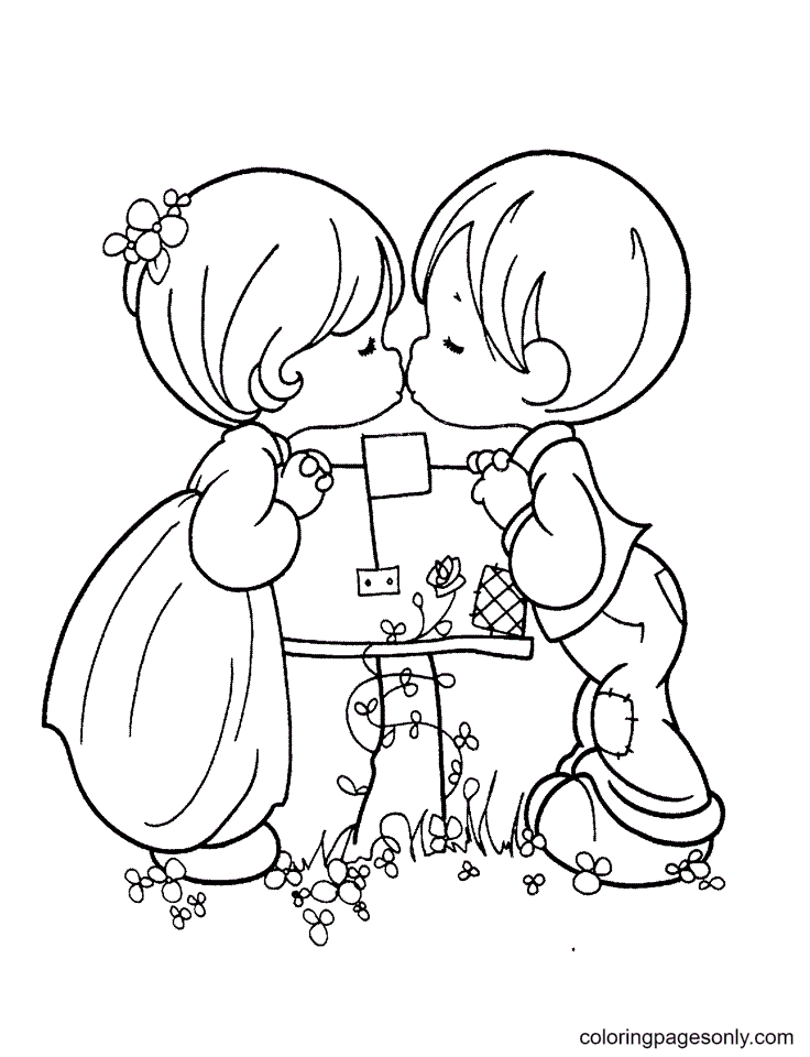 Precious Moments Love Coloring Pages