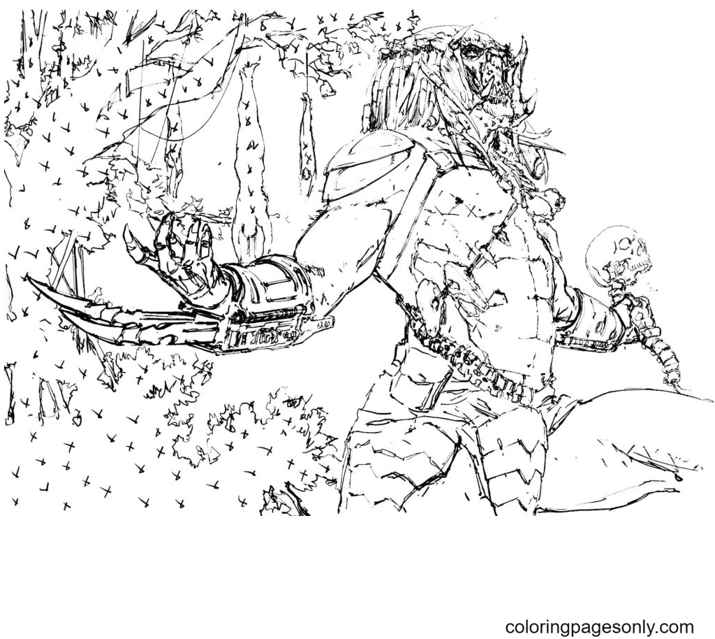 Predator lago free Coloring Pages