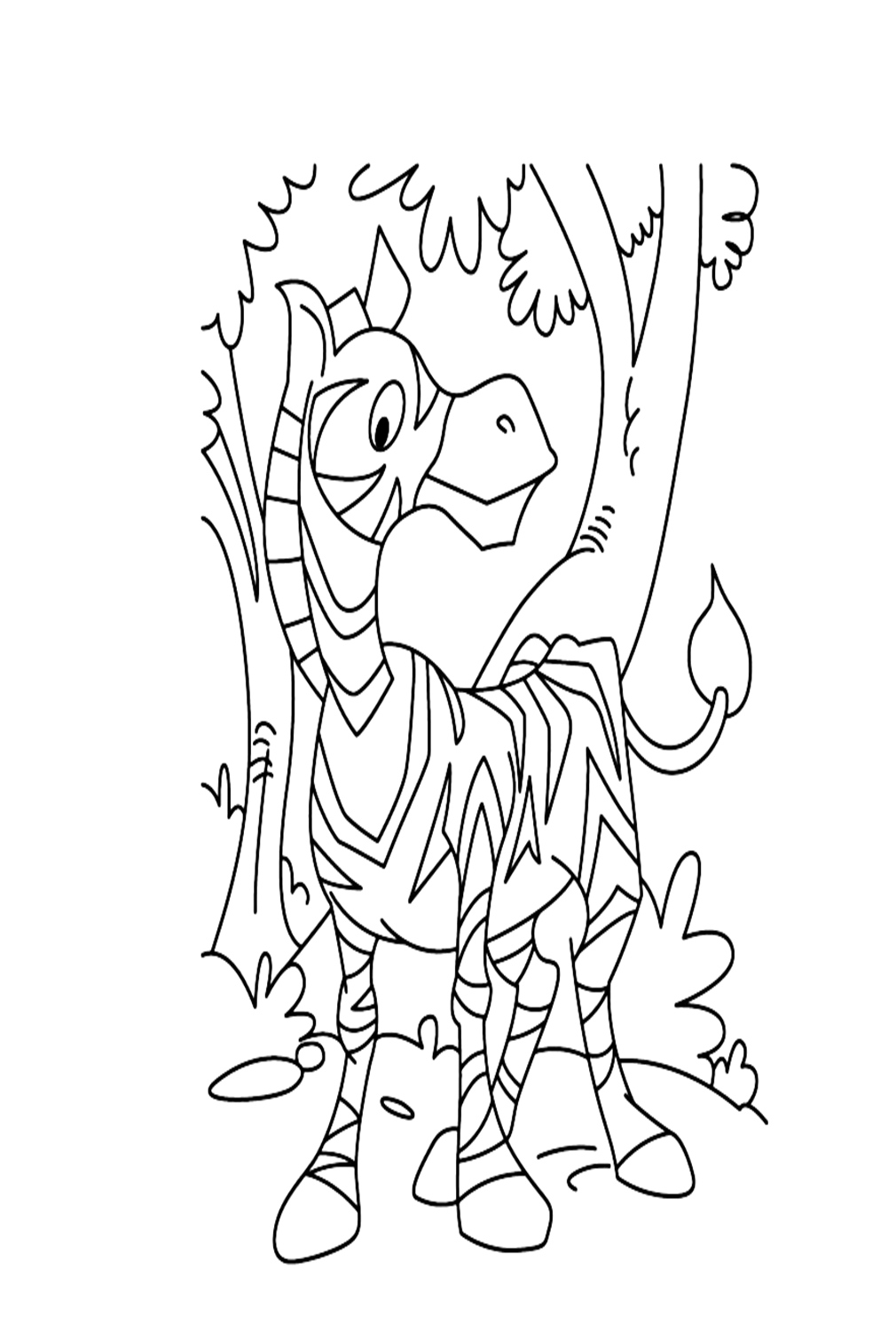 Pride Zebra Coloring Pages