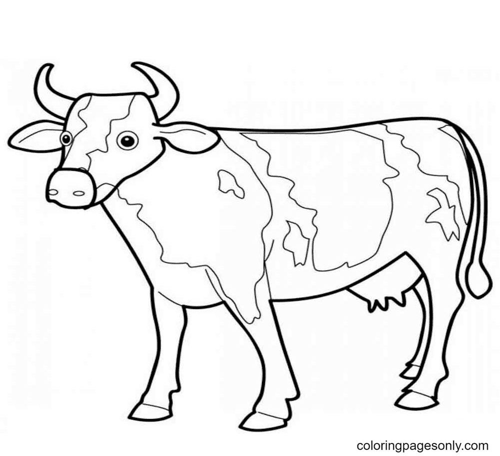 بقرة حيوان قابلة للطباعة من البقرة