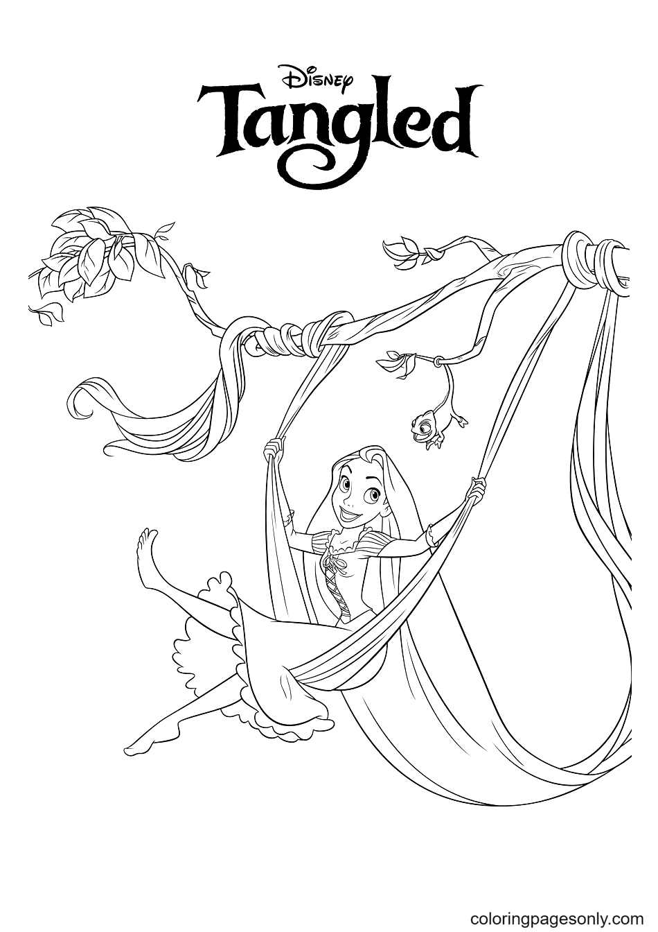 Printable Disney Tangled Coloring Pages