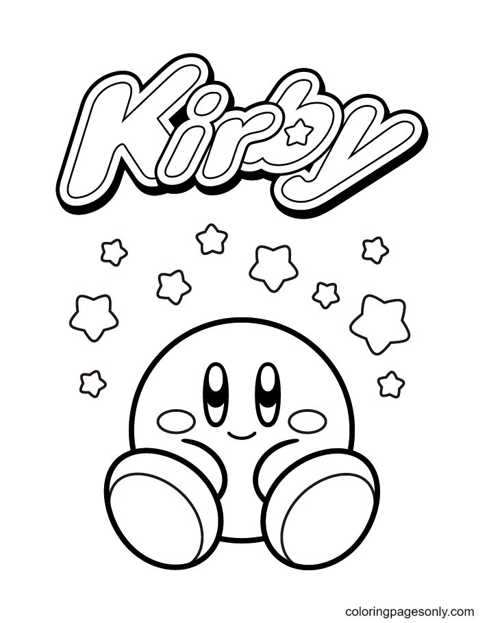 Printable Kirby from Kirby