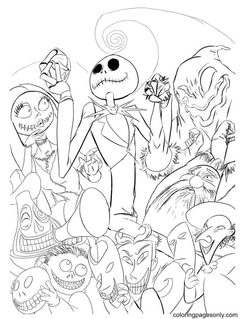 Coloriage Etrange Noel De Monsieur Jack Coloriage L'Étrange Noël De Monsieur Jack à Imprimer - Coloriage L'Étrange  Noël De Monsieur Jack - Coloriages Pour Enfants Et Adultes