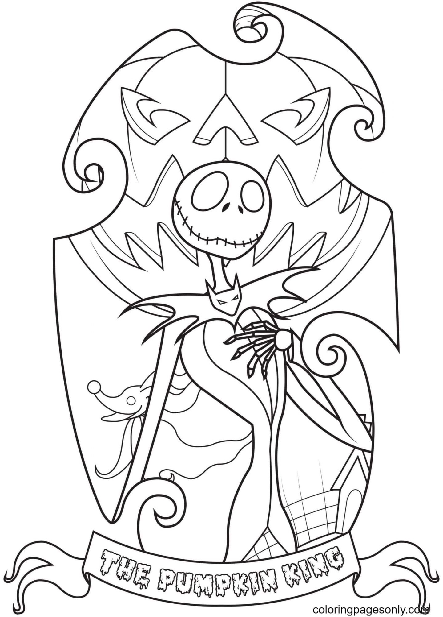 Nightmare Before Christmas Coloring Pages Coloring Pages For Kids And Adults