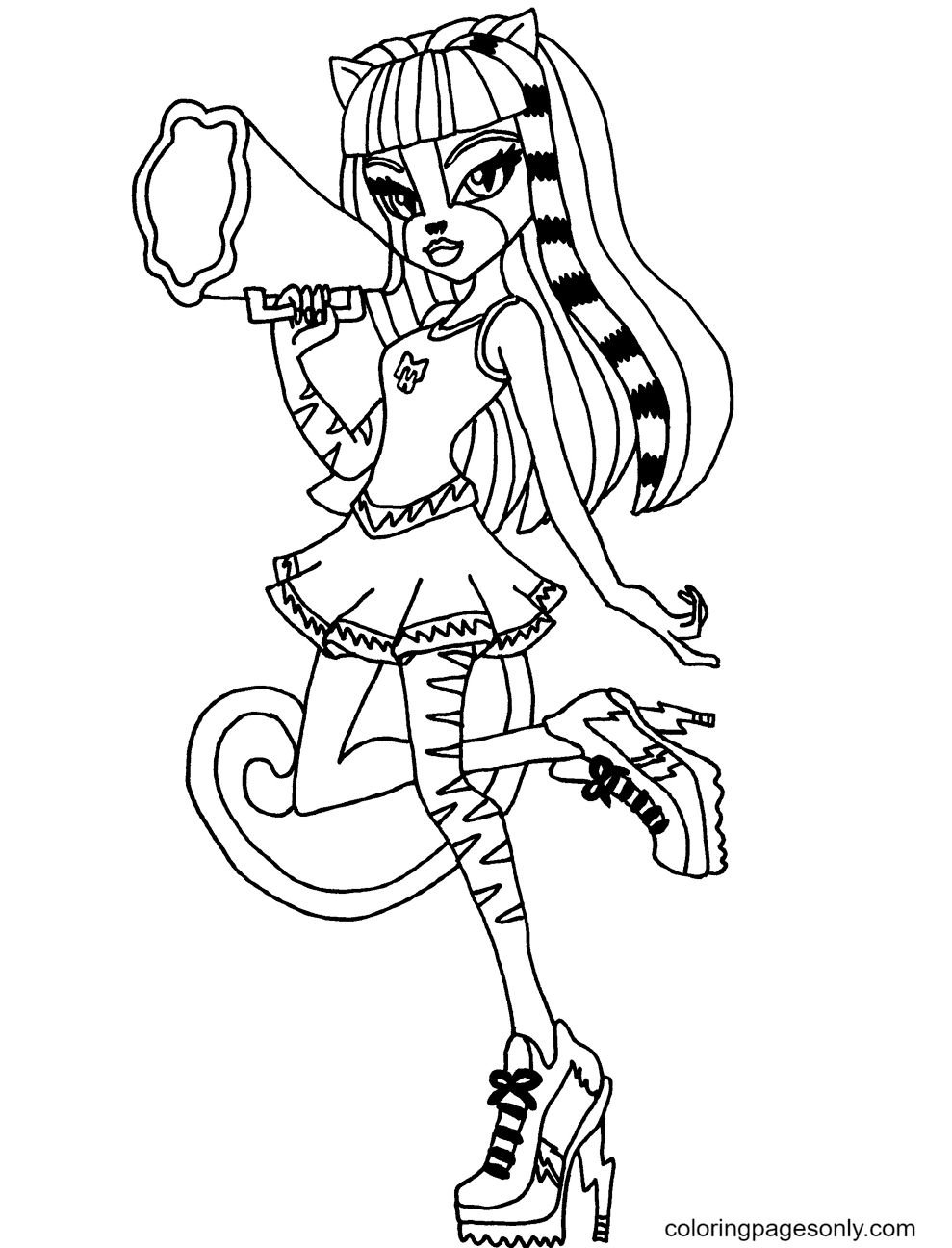 Purrsephone Coloring Page