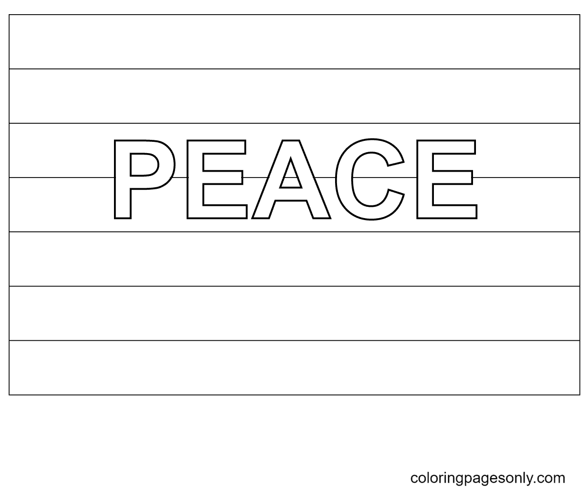 Радужный флаг мира с Международного дня мира