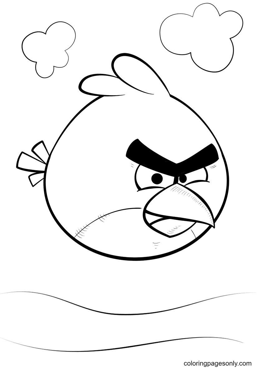 Roter Vogel von Angry Birds von Angry Birds