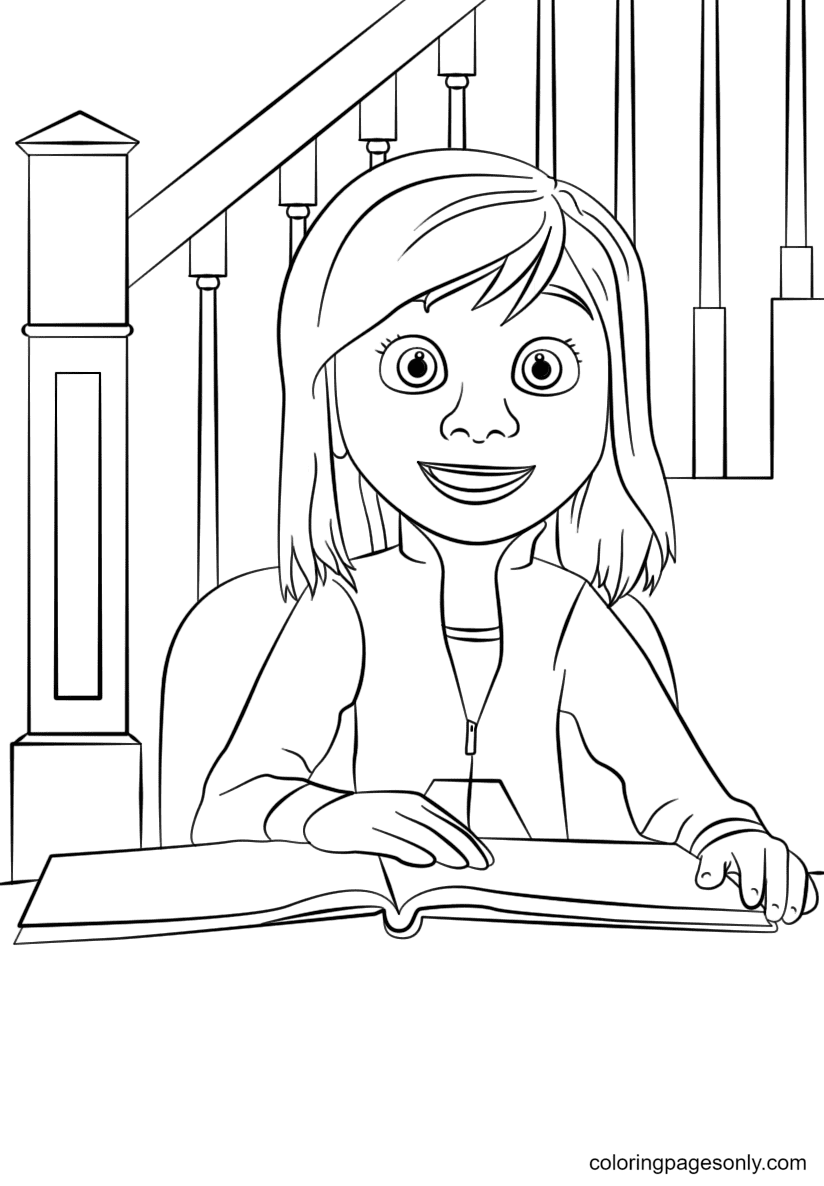 Riley Inside Out Coloring Pages