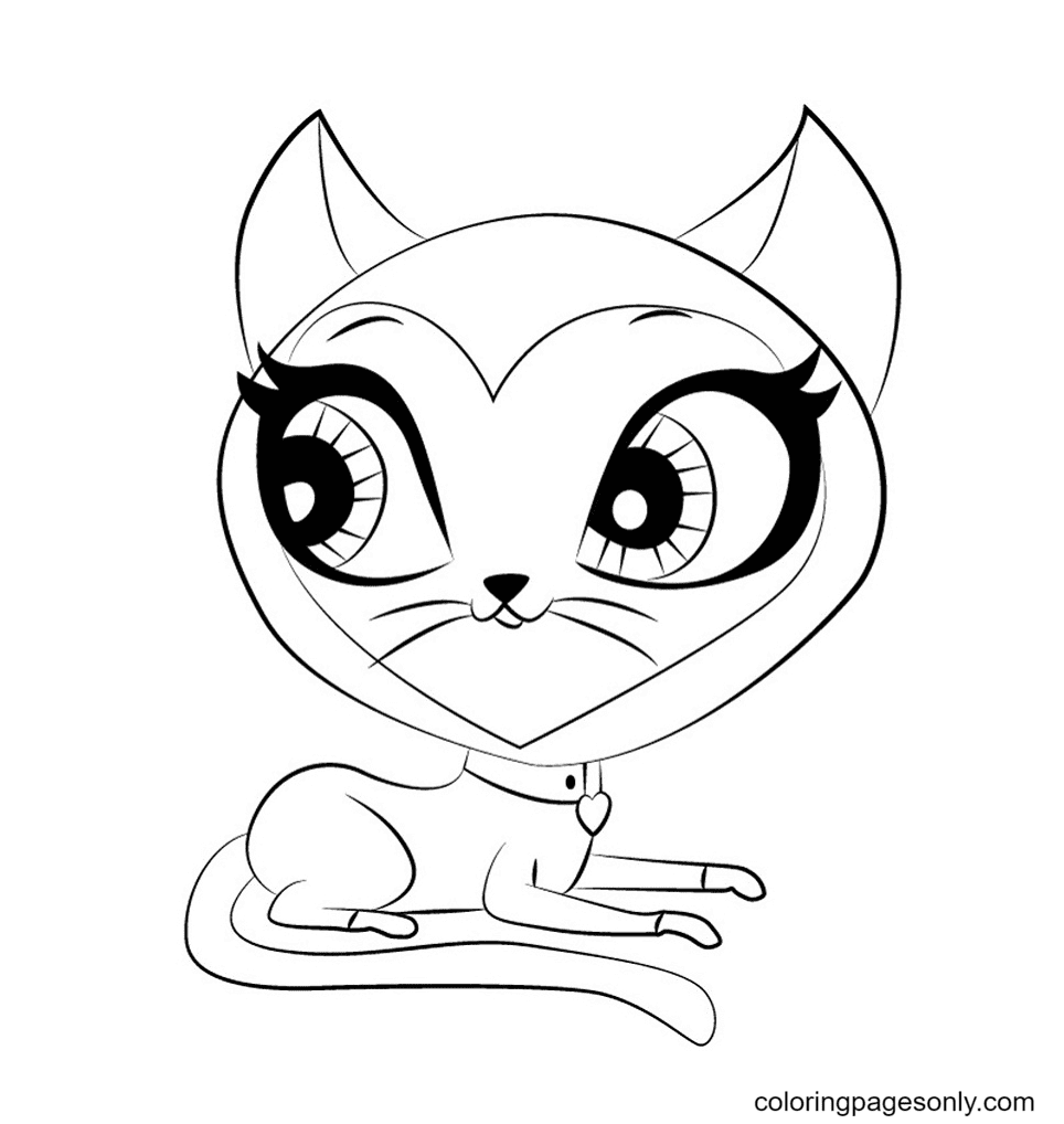 Scout Kerry Littlest Pet Shop Coloring Page التلوين
