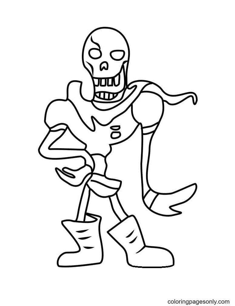 Simple Papyrus Coloring Page