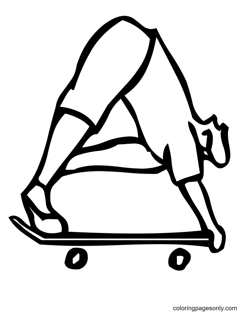 Skateboard-Buchstabe A aus Buchstabe A