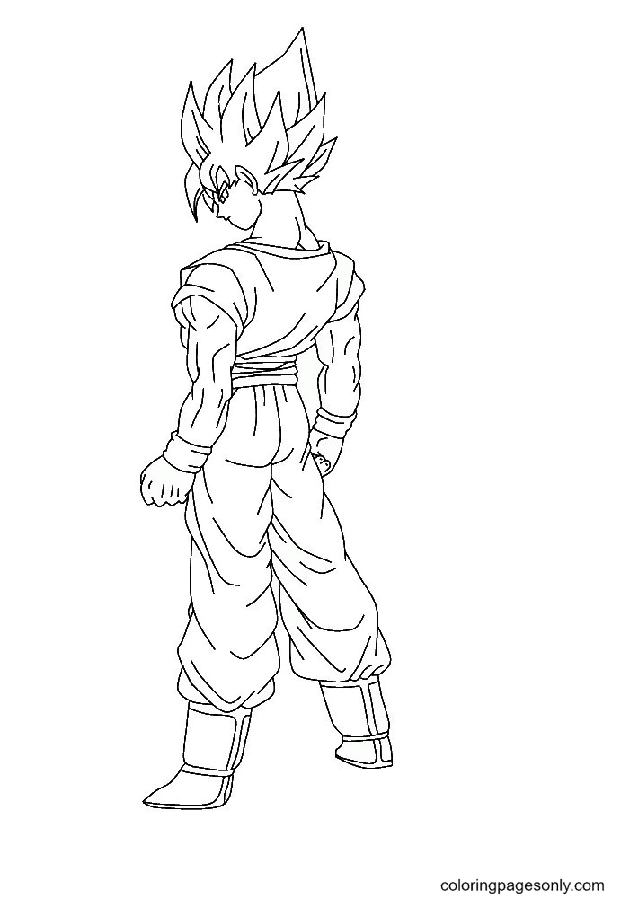 Son Gokoh Coloring Pages - Son Goku Coloring Pages - Coloring