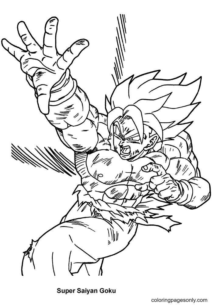 Songoku Coloring Pages