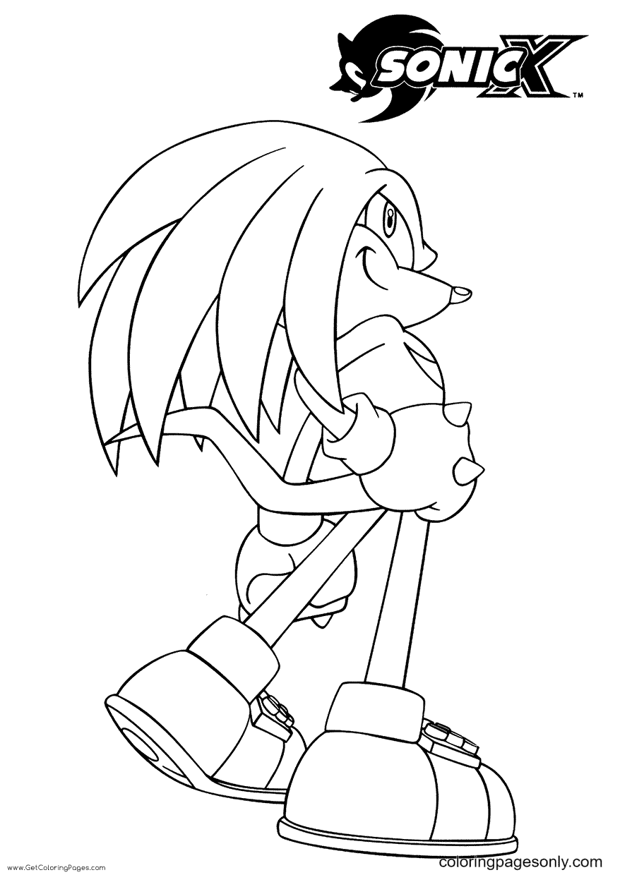 64 Free Printable Knuckles Coloring Pages