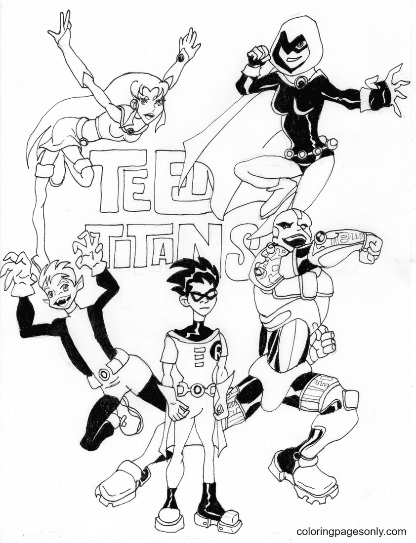 Superhelden-Teen-Titans-Cartoon von Teen Titans Go