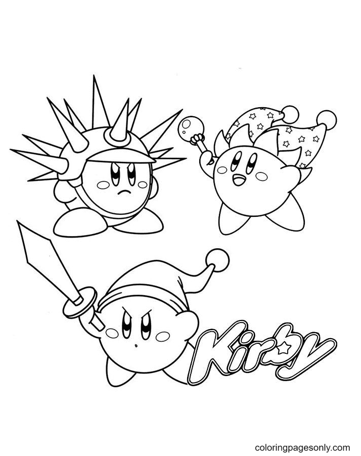 Kirby con raggio di spada e ago from Kirby