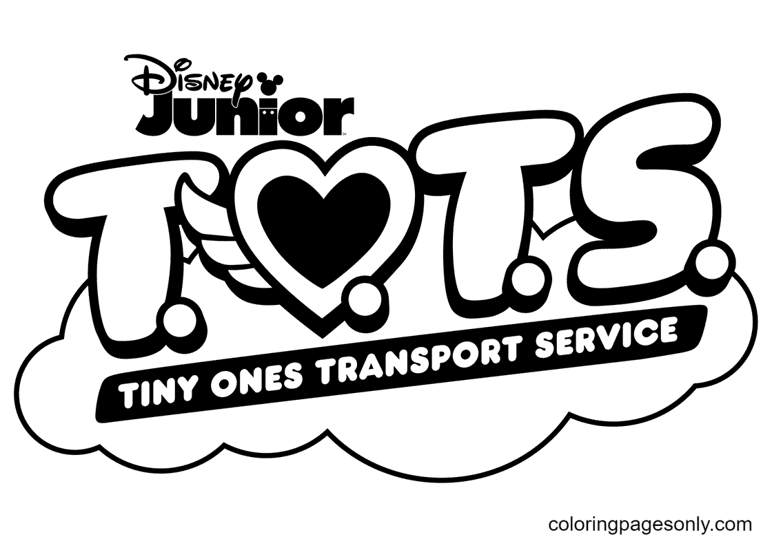 Раскраска Логотип TOTS