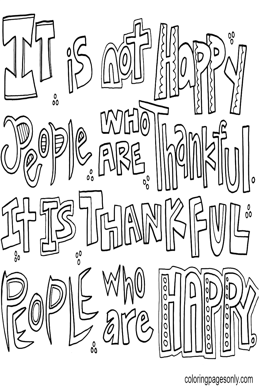 „Thankful Happy“ von „I Am Thankful For“.