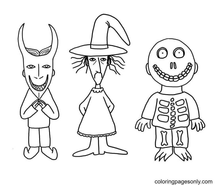 The Trio- Lock Shock And Barrel Coloring Pages