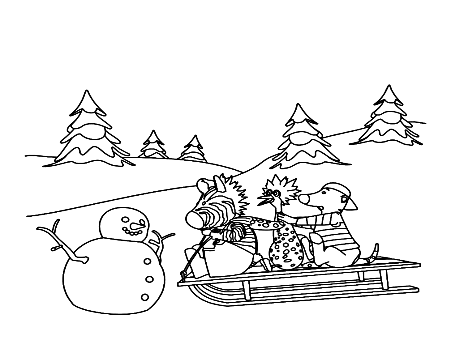 The Zigby The Zebra Coloring Pages