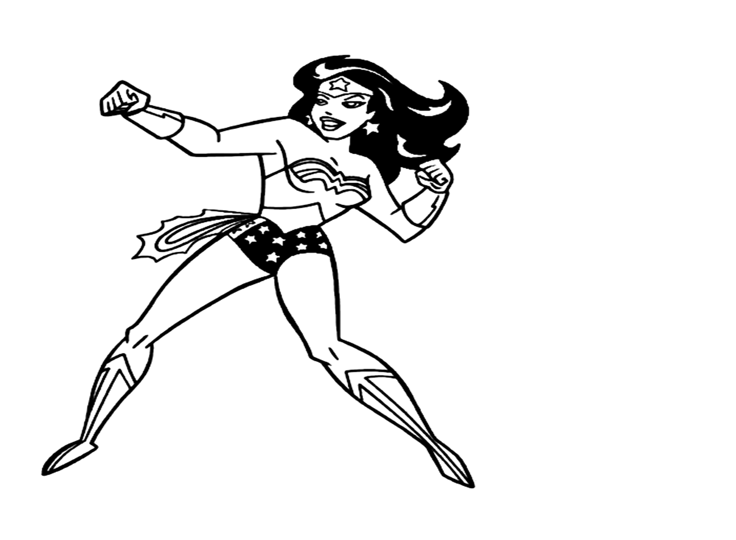 Wonder Woman Picture Coloring Pages