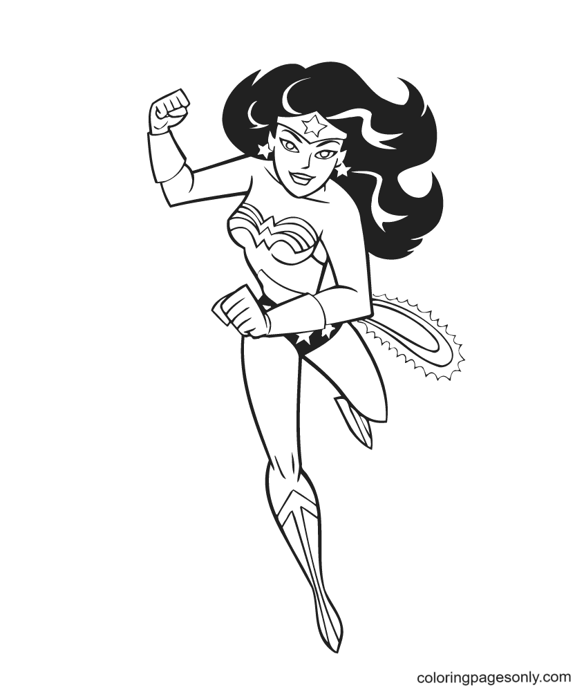 Wonder Woman Poster Sequel Coloring Pages