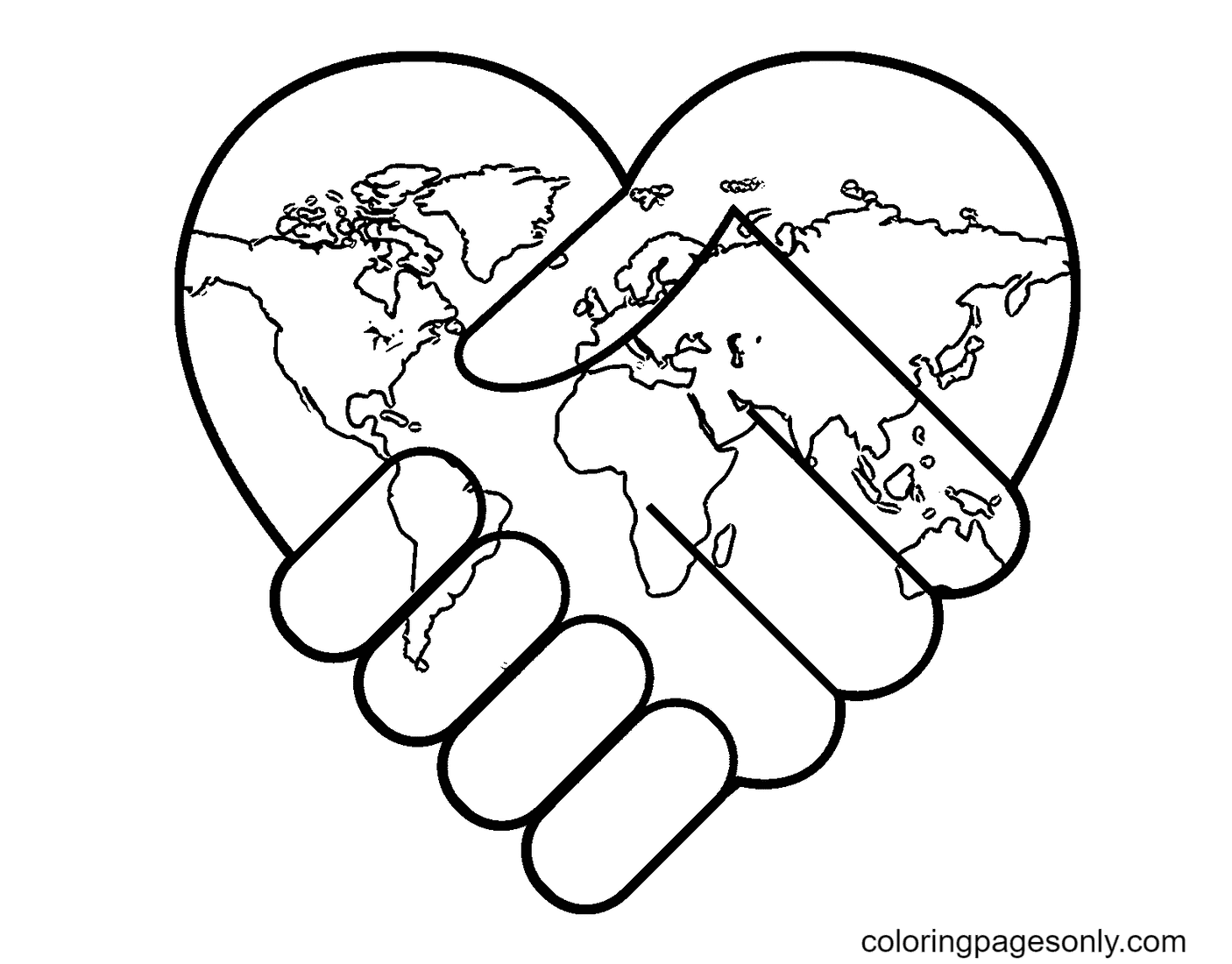World Peace Day September 21 Coloring Page