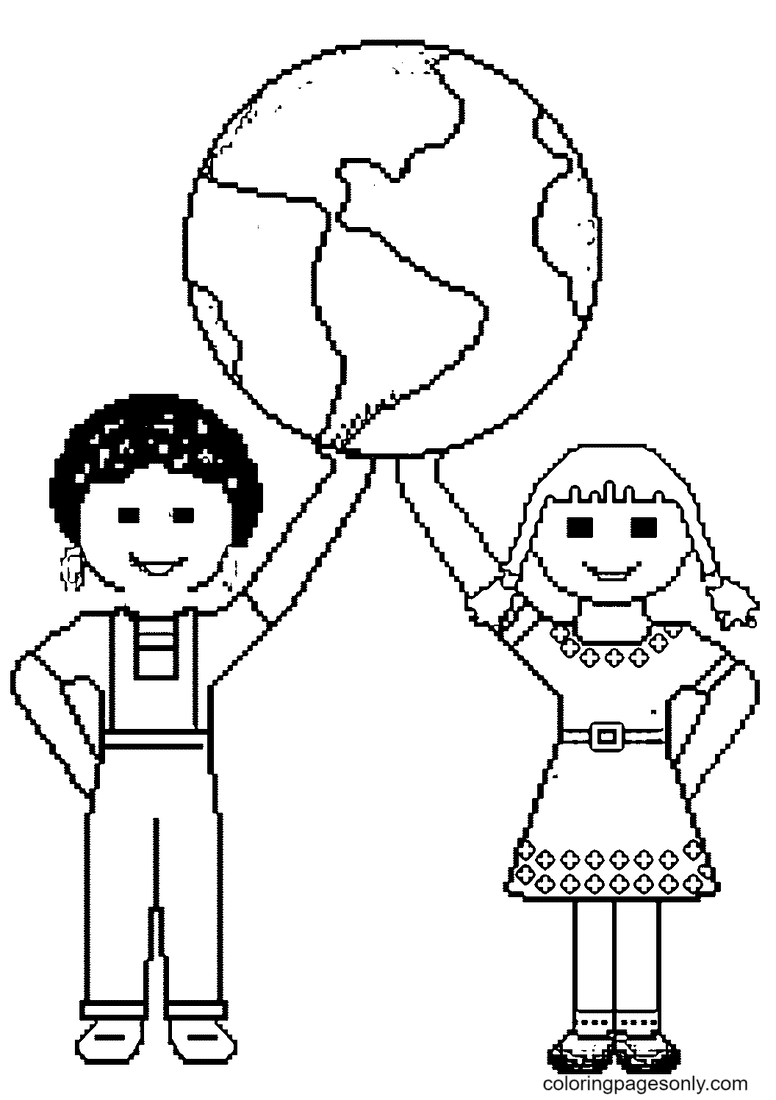 World Peace Day Coloring Pages