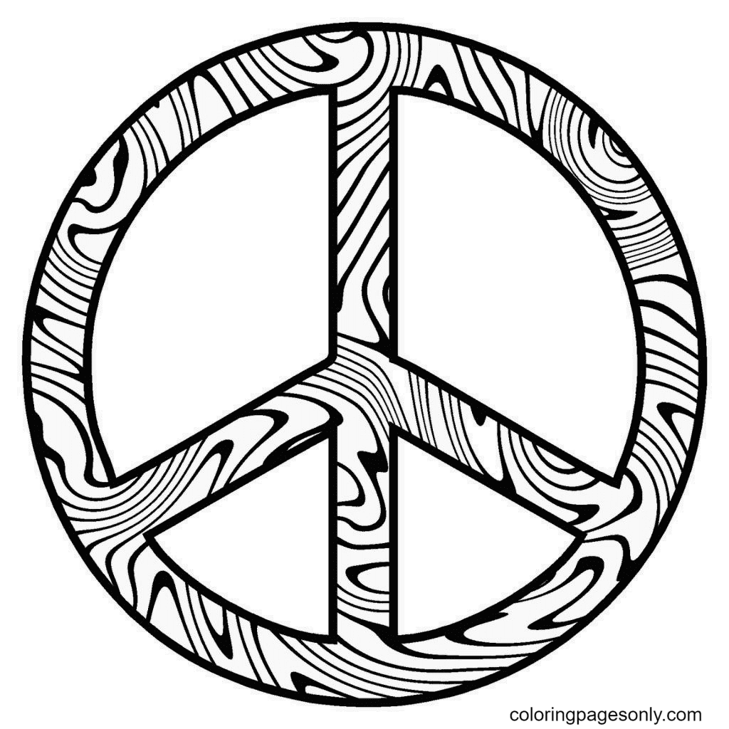 World Peace Coloring Page