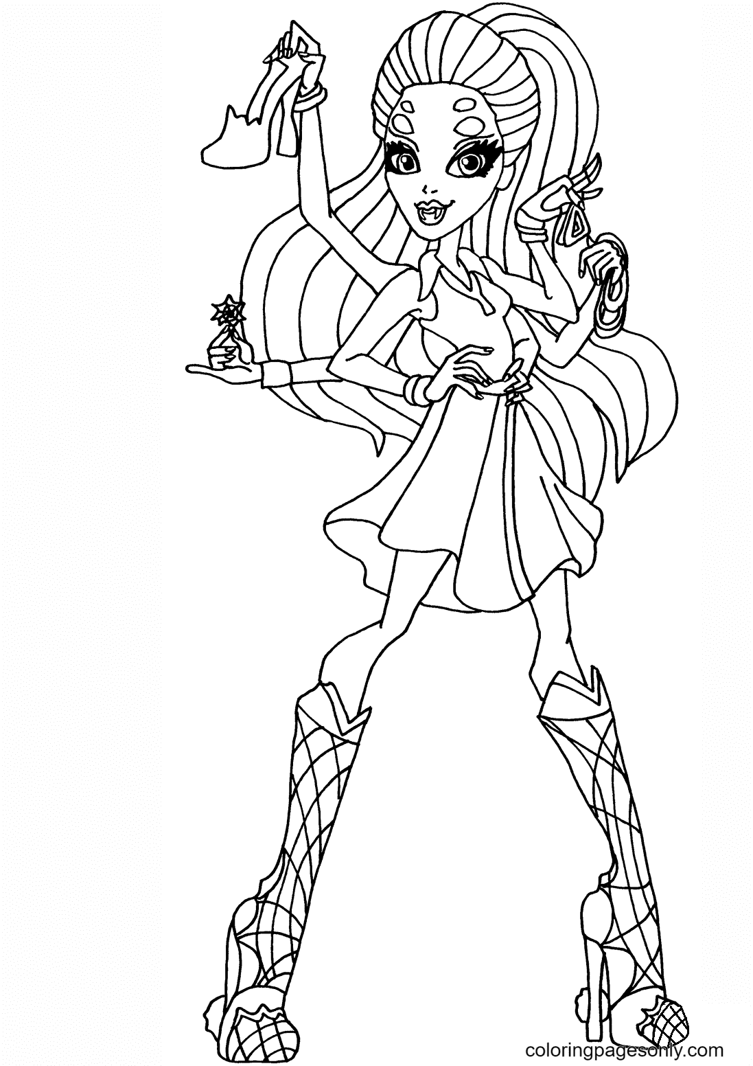 Wydowna Spider Coloring Page