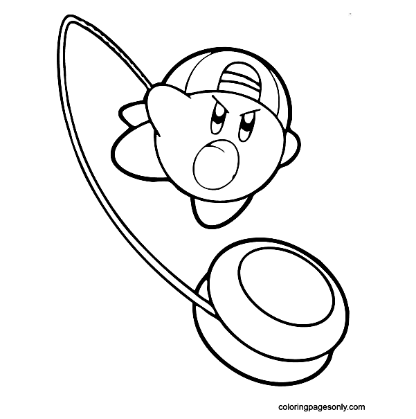 Yo-Yo Kirby Coloring Pages