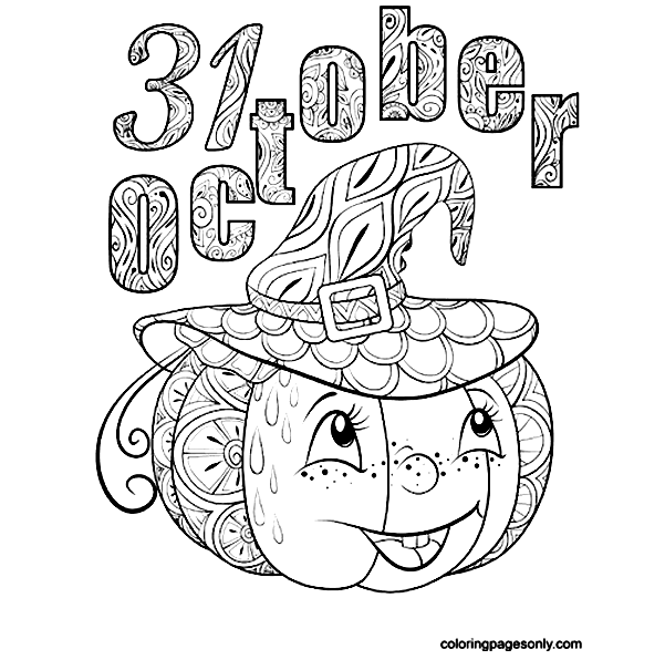 Fall October Coloring Pages - Free Printable Coloring Pages