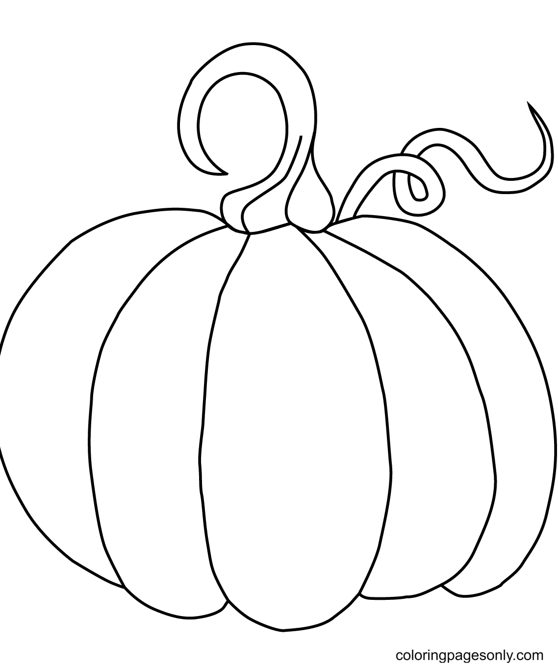 A Pumpkin Coloring Page