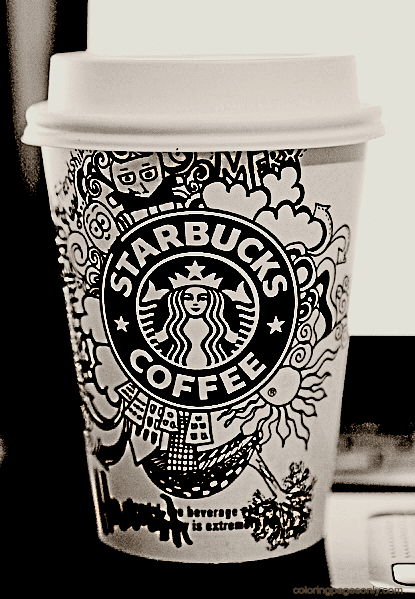 A Starbucks Coloring Page