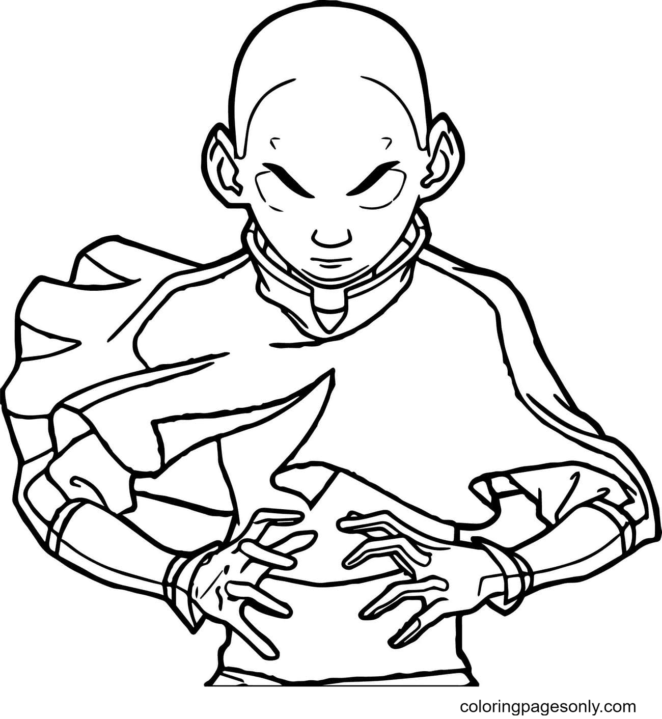 Avatar The Last Airbender Coloring Pages Aang 5797