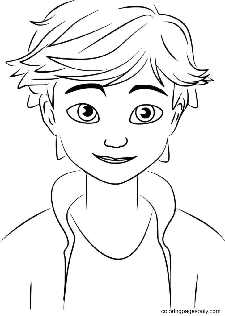 Adrien Coloring Page