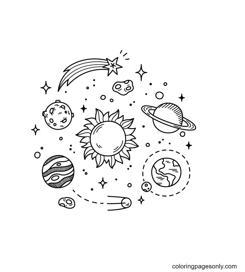 aesthetic drawings of planets coloring pages aesthetic drawing coloring pages coloring pages for kids and adults