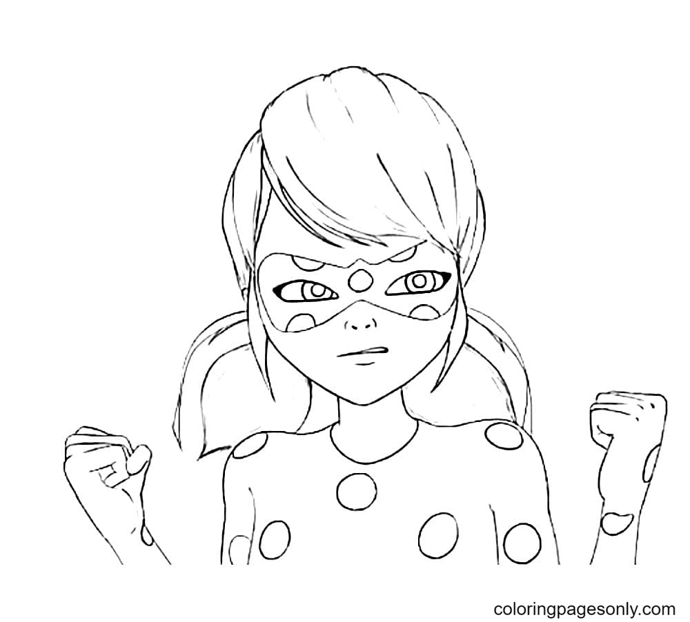 Angry Ladybug Coloring Pages