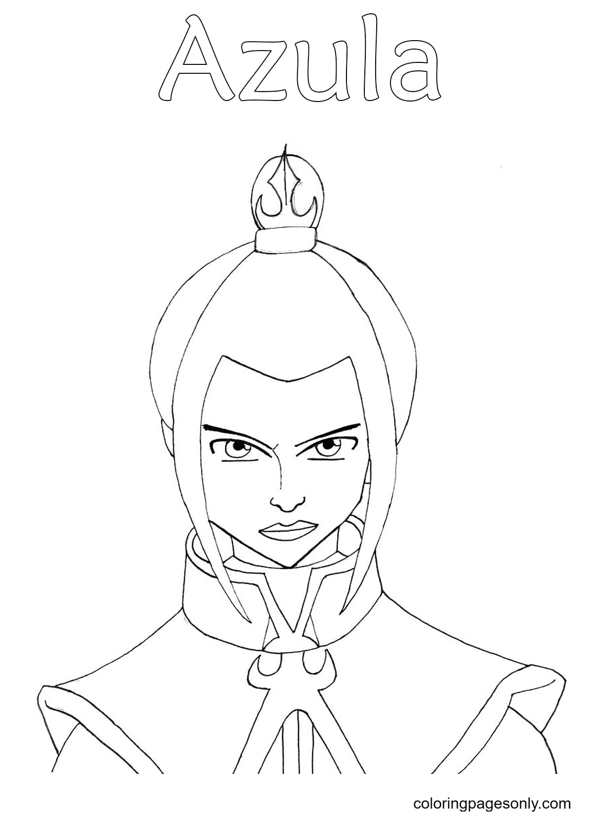 Azula Coloring Pages