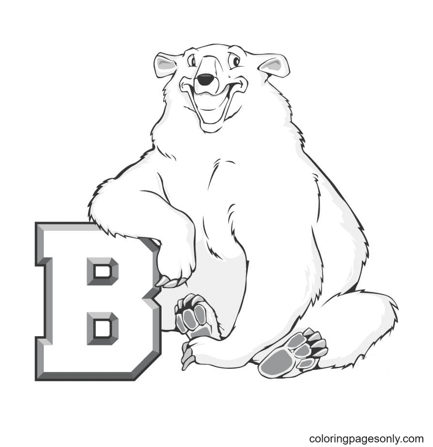 B es para oso de la letra B