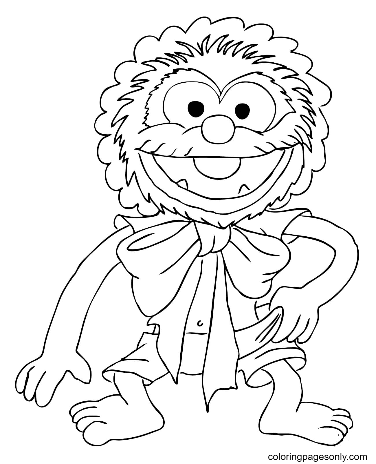 Baby Animal Coloring Page