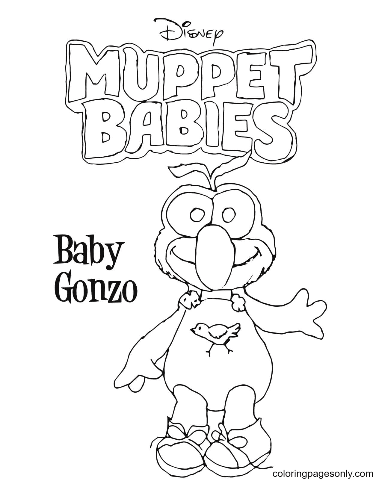 Baby Gonzo Coloring Page