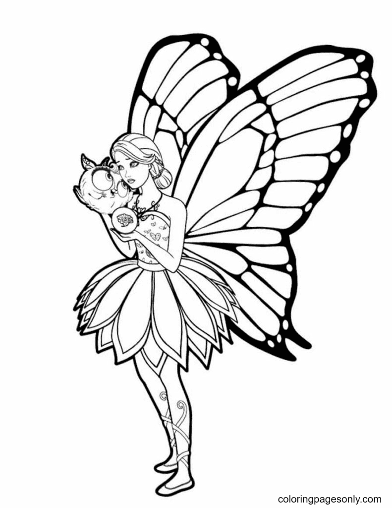 Barbie Fairy Coloring Pages - Home Design Ideas