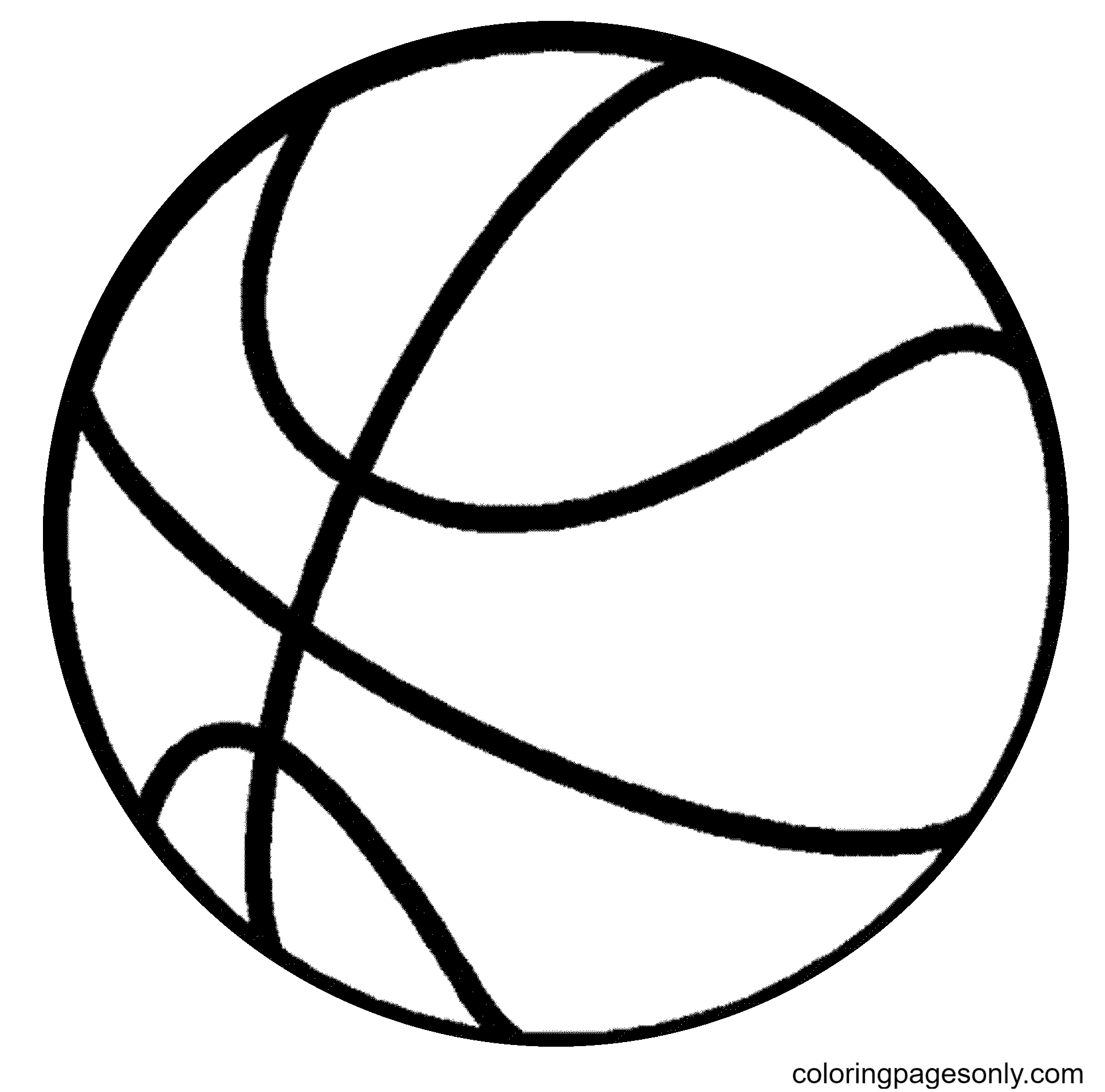 Рисунок мяча раскраска