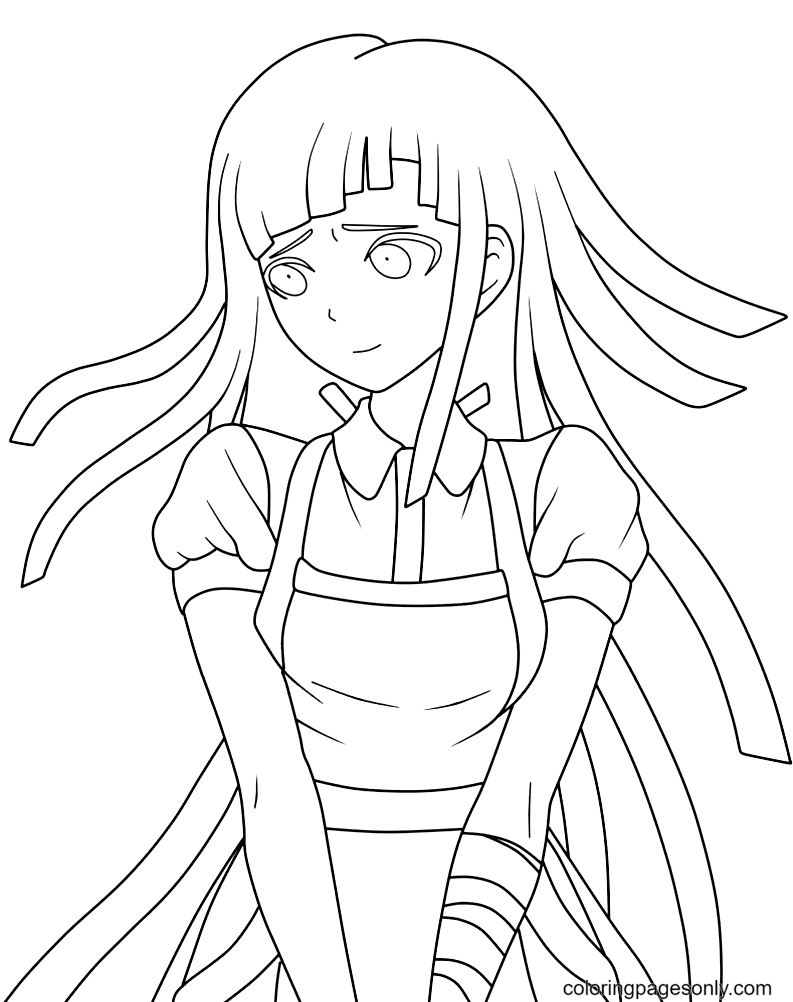 Beautiful Girl From Anime Danganronpa Coloring Pages