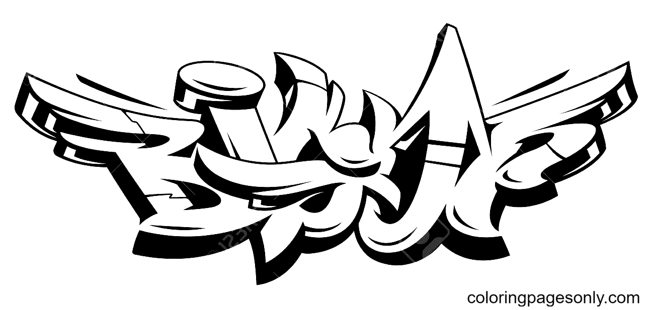 Big-Up-Style-Graffiti von Graffiti